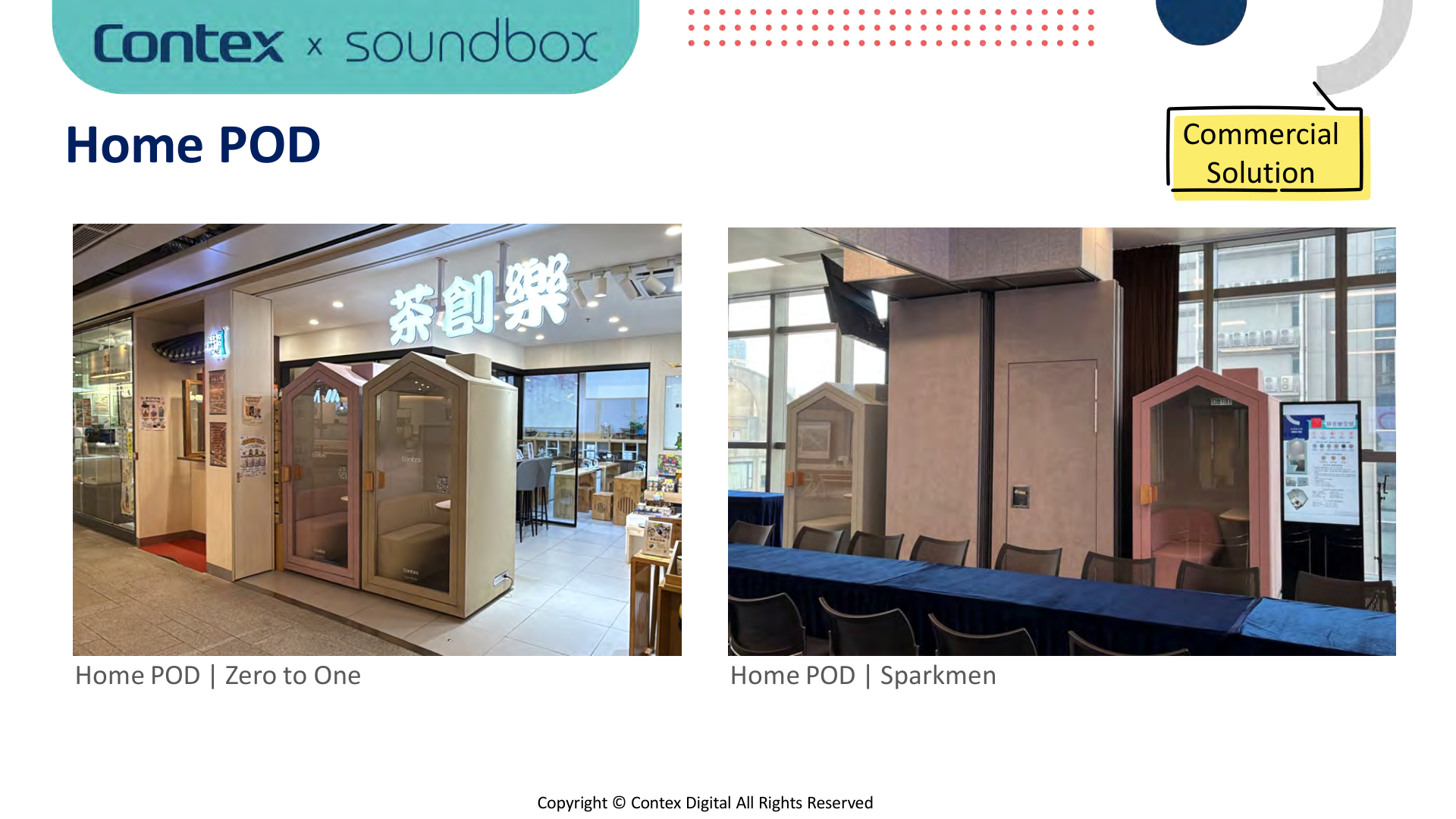 Home PODs at Zero to One and Sparkmen